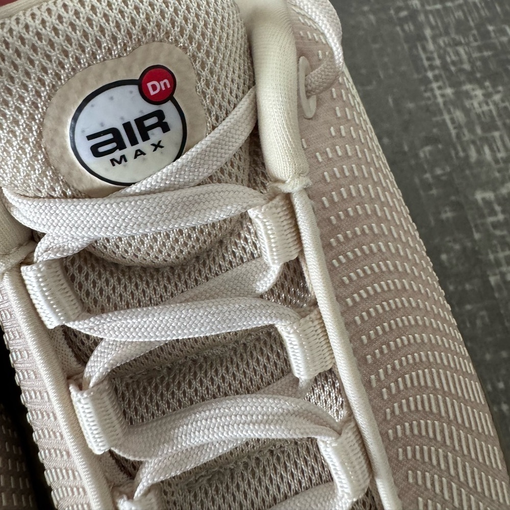 NIKE Women’s Air Max DN Light Khaki and Gold Sneaker - Picture 9 of 12